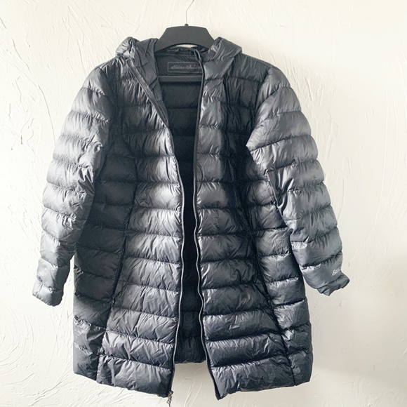 Eddie Bauer Black Down CirrusLite Parka - Picture 4 of 7
